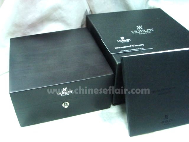 Copy Hublot Watch Boxes / Black Wooden Gift Box Wholesale